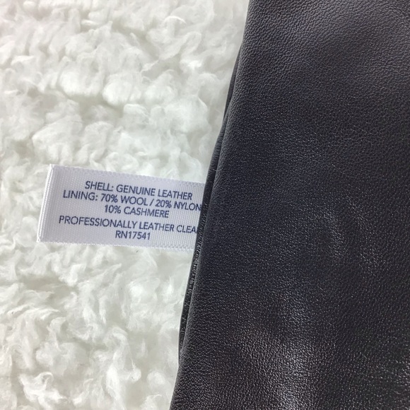 Charter Club Tech Palm Leather Gloves Black - Picture 5 of 5